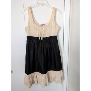 ANTHROPOLOGIE YOANA BARASCHI Theatre Royal Dress Silk Black & Cream Size 4